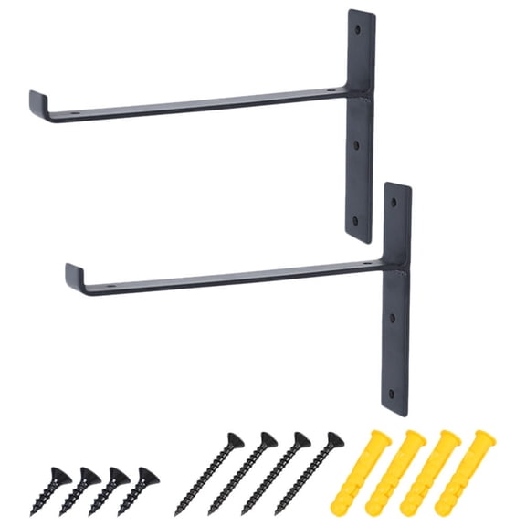 NIAIZEK Vintage Metal Wall Mounted Bookshelf with T Shaped Support, Multi-Function Space Saving Small Shelf