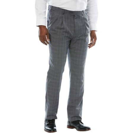 Ks Signature Men's Big & Tall Easy Movement Pleat-front Expandable Dress (Best Shoes For Dress Pants)