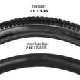 2Pack 26" Mountain Bike Tires 26 x2.125/50559 Plus 2Pack Bike Tubes
