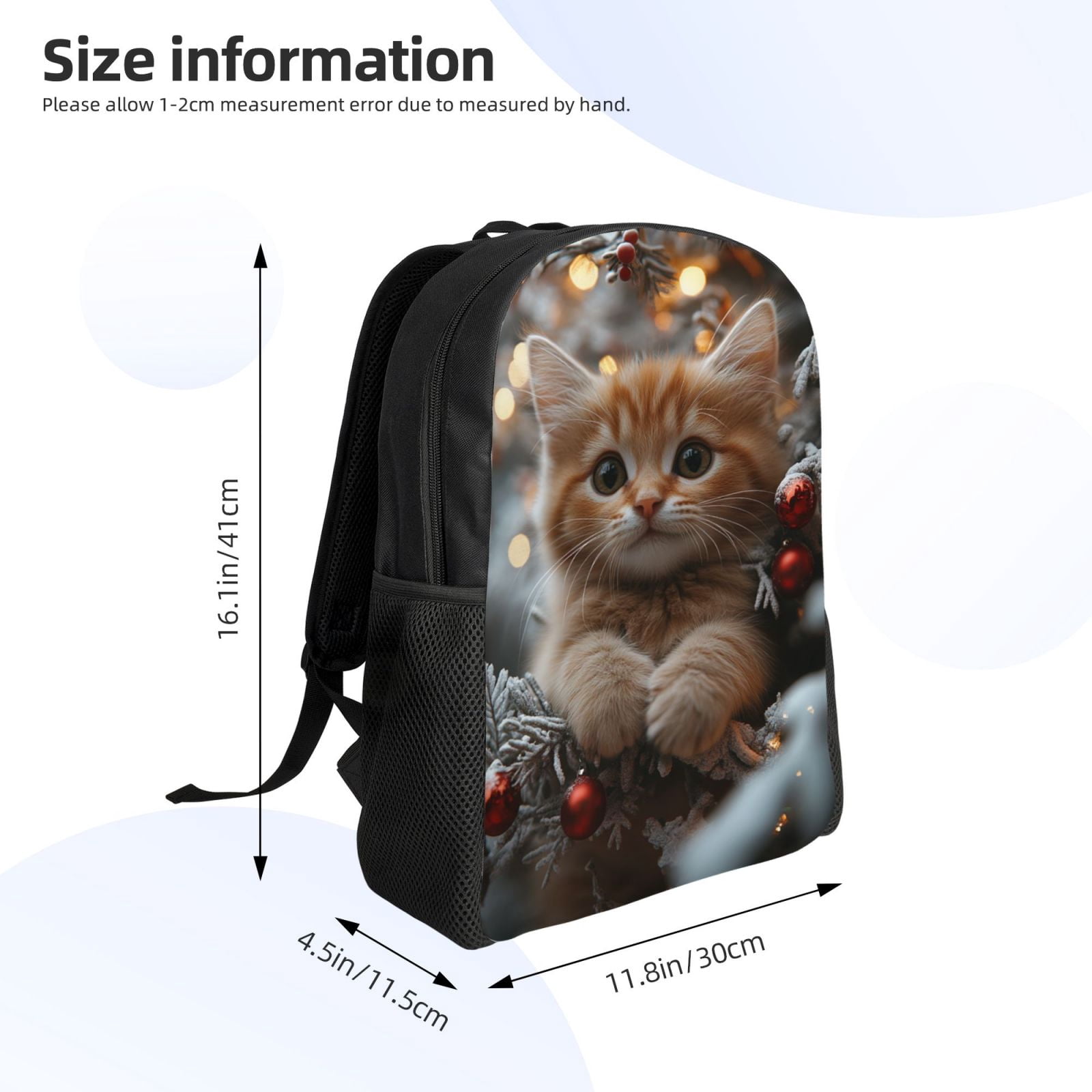 Cat Backpack Double Shoulder Backpack Durable, Spacious, Ergonomic Design for Travel, Work & Outdoor Use