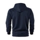 thumbnail image 5 of MHFRRA Sudadera con Capucha de Manga Larga para Hombre, Estilo Informal, Deportivo, Holgado, de Color Liso Marina de guerra, 5 of 8