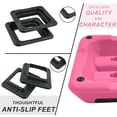 thumbnail image 6 of FlexWave 43-inch Aerobic Step Platform, Adjustable Fitness Stepper with 4 Adjustable Step Risers, Aerobics Stepper Workout Stepper for Aerobic Strength and Training in Home Gym, Pink, 6 of 7