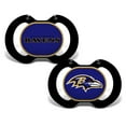 thumbnail image 2 of BabyFanatic Officially Licensed Pacifier 2-Pack - NFL Baltimore Ravens, 2 of 5