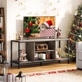 thumbnail image 3 of LINJH TV Stand for TVs up to 65 Inch,Entertainment Center with Open Storage Shelves,TV Media Console Table for Living Room and Bedroom, Gray, 3 of 9