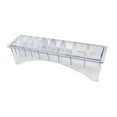 thumbnail image 3 of Caja de almacenamiento para peines guía, protector de cortadora, accesorios, contenedor versátil con 10 ranuras, organizador de peines limitadores Transparente, 3 of 8