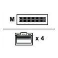 thumbnail image 1 of Axiom - 40GBase-CR4 direct attach cable - QSFP+ (M) to SFP+ (M) - 10 ft - twinaxial - active, 1 of 4