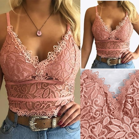 

Women s Lace Seamless Full Coverage Easy Comfort Strappy Bras Underarm Infinity for Women Pink XL