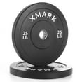thumbnail image 2 of Xmark Bumper Plates - Black Stainless Steel - 35 LB (Pair), 2 of 4