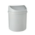 thumbnail image 2 of Walbest Desktop Mini Cute Can with Swing Lid, Space Saving PP Cylindrical Tiny Garbage Can, Size: 6.69" x 5.12", 2 of 7