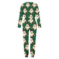 thumbnail image 5 of asdoklhq Womens Pajamas Women's Fashionable Loose Printed Long Sleeved Round Neck Drawstring Casual Set Green 4X, 5 of 5