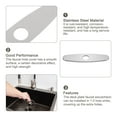 thumbnail image 3 of 10 Inch Sink Faucet Hole Cover, Stainless Steel Oval Deck Plate Faucet Escutcheon Sink plate, Silver Tone, 3 of 7
