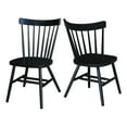 thumbnail image 4 of International Concepts Copenhagen Solid Wood Dining Chair in Black, 4 of 6