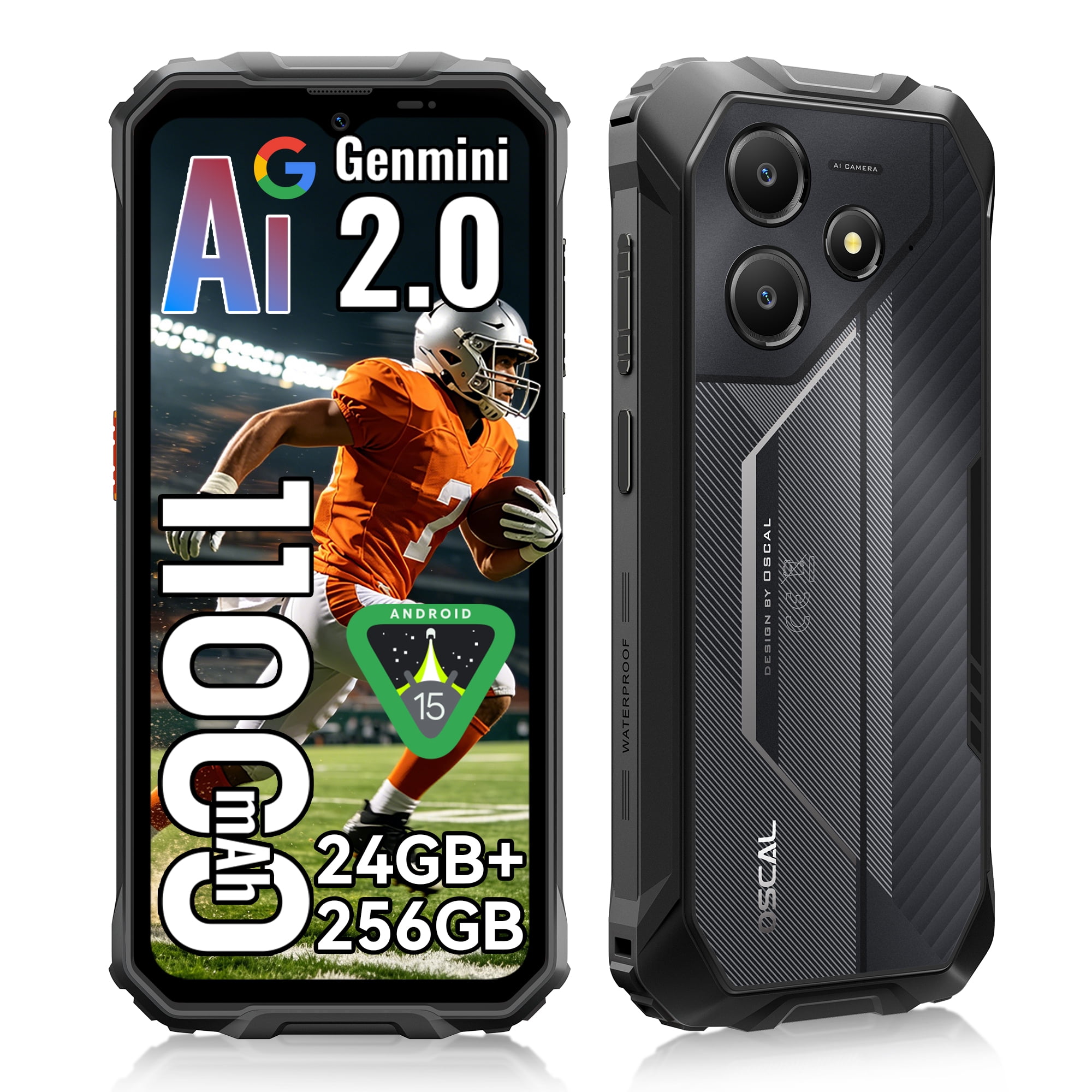 Blackview Shark 6 Unlocked Android Phones 5G (2025), Android 15