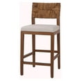 thumbnail image 2 of Home Square 27" Abaca Counter Stool in Natural/Nova Brown - Set of 3, 2 of 9