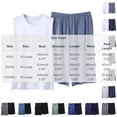 thumbnail image 3 of BaoFuBaoMei Pajamas for Men 2 Piece Set Big and Tall Crew Neck Lounge Sets Tank Top and Shorts Sleepwear Sets Comfy Soft Loungewear with Pockets, 3 of 5
