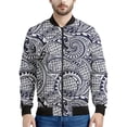 thumbnail image 4 of Chaqueta con cremallera maorí en blanco y negro para hombres y niños, sudadera de gran tamaño con estampado 3D, chaquetas bomber de manga larga para primavera y otoño, 4 of 5