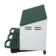 Ktaxon 3-Room Poultry Feeder Chicken Feeder Automatic Chicken Nesting Boxes for Laying Eggs, Galvanized Steel Hen Nesting Box,Green