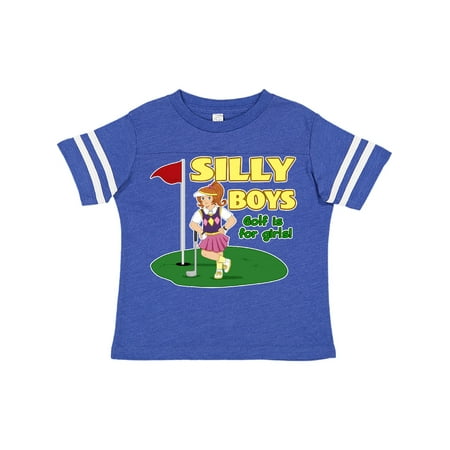 

Inktastic Silly Boys Golf is for Girls with Red Haired Golfer Gift Toddler Boy or Toddler Girl T-Shirt