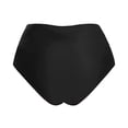 thumbnail image 5 of HOWPAY Bikini Bottoms Women Tummy Control Basic Swim Shorts with Full Coverage High Waisted Solid Color Stretchy Beach Pool Swimsuit Bottoms Black L, 5 of 7