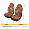 thumbnail image 5 of Xoenoiee Retro Mandala Pattern Auto Front Seat Covers 2 pcs,Vehicle Seat Protector Car Seat Covers, Fit Most Vehicle, Cars, Sedan, Truck, SUV, Van, 5 of 6