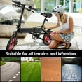 thumbnail image 6 of RIDWIND 14" Folding Electric Bike, 18 MPH Max Speed & 30 Miles Range (Pedal Assist), Peak 630W Powerful City Commuter Ebike with Seat for Adults Teens 14+ 330LBS Load, 6 of 9