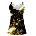 thumbnail image 4 of Workout Tops for Women GaThRRgYP Womens Tops Clearance under $5,2025 Women's Spring and Summer New Tank Neck Print Casual Fashion Top Blue XL, 4 of 5