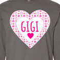 thumbnail image 4 of Inktastic Gigi Pink Valentine Hearts Long Sleeve T-Shirt, 4 of 5