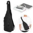thumbnail image 4 of Chest Bag, Comfortable Adjustable Shoulder Messenger Bag Waterproof  For Men For Travel Black, 4 of 8