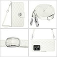 thumbnail image 5 of Allytech Wallet Case for Motorola Moto G Stylus 5G (2023) with Card Cash Slots, Luxury Premium PU Leather Kickstand Shoulder Strap Lanyard Shockproof Anti-Fall Full Protective Flip Shell - White, 5 of 8