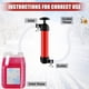 thumbnail image 4 of Kit Bomba Manual Sifón para Vehículos Recreativos, Bomba Transferencia Líquido con Dos Mangueras PVC Transparente 1 Metro para Gasolina, Aceite y Fluidos., 4 of 7