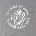 thumbnail image 6 of Wild Bobby, Faith Hope & Love Three Things That Last Forever Inspirational/Christian Men Premium Tri Blend Tee, Premium Heather, XX-Large, 6 of 6
