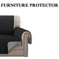 thumbnail image 4 of Btomtd Sofa Cover and Chair Cover Furniture Protector Slip Resistance Sofa Cover Cushion for Single Cushion Chairs for Home Daily Use - 106.29x66.92 inch, Black, 4 of 7