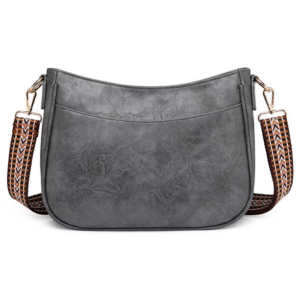 Bolso de hombro vintage de piel sintética para mujeres y niñas