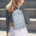 thumbnail image 6 of Picia Nautical Theme Anchors Printed Canvas Daypack - Stylish and Durable Vintage Compact Backpack - Class, Work, Travel, or Laptop Bookbag,Organized Compartments-Small, 6 of 6