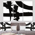 thumbnail image 1 of Designart - Black & White Crossing Paths I - Modern Gallery-wrapped Canvas, 1 of 2