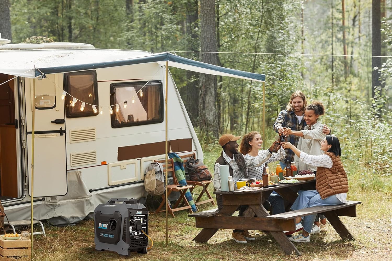Pulsar Products G240BN, 2400W Portable super-quiet Dual Fuel & Parallel Capability, RV-Ready