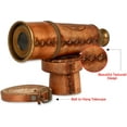 thumbnail image 3 of Roorkee Instruments India 12x Antique Telescope, Kelvin and Hughes Functional Vintage Replica, with Beautiful Imprinted Leather Case, Gifting Nautical Navy Zoomable Pirate Spyglass Collectible 16"…, 3 of 5