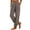 Brown, variant on Womens Cable Knit Plush Jogger Pants Winter Warm Fleece Lounge Pants, Elastic Waist Pajama Pants with Pocket Gray M