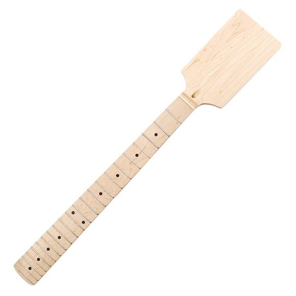 Esquirla DIY Guitar Neck Maple Paddle Headstock 22 Fret Black Dot for Electric Guitar
