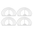 thumbnail image 2 of Hat Bill Curve Shaper Tool (Peak Bender Kit, Cap Accessory), White, 4Pc Black Hat Brim Bender For Curving Caps, Steaming Optional, Convenient Design, Meiiso, 2 of 6