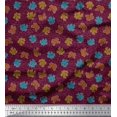 thumbnail image 1 of Soimoi Rayon Fabric Coral Ocean Print Fabric by Yard 56 Inch Wide, 1 of 2