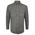 thumbnail image 1 of Victory Outfitters Mens' Chamois Flannel Button Down T-Shirt Lt Grey Medium, 1 of 2