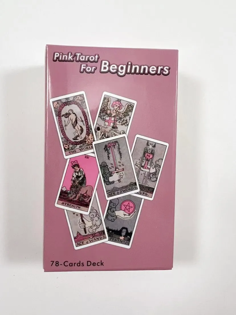 Generisches Pink Tarotkarten-Set Für Anfänger – 78 Karten Im Waite-Stil, 6 X 11 Cm, Rosa Aufbewahrungsbox, Ideal Für Einsteiger & Sammler