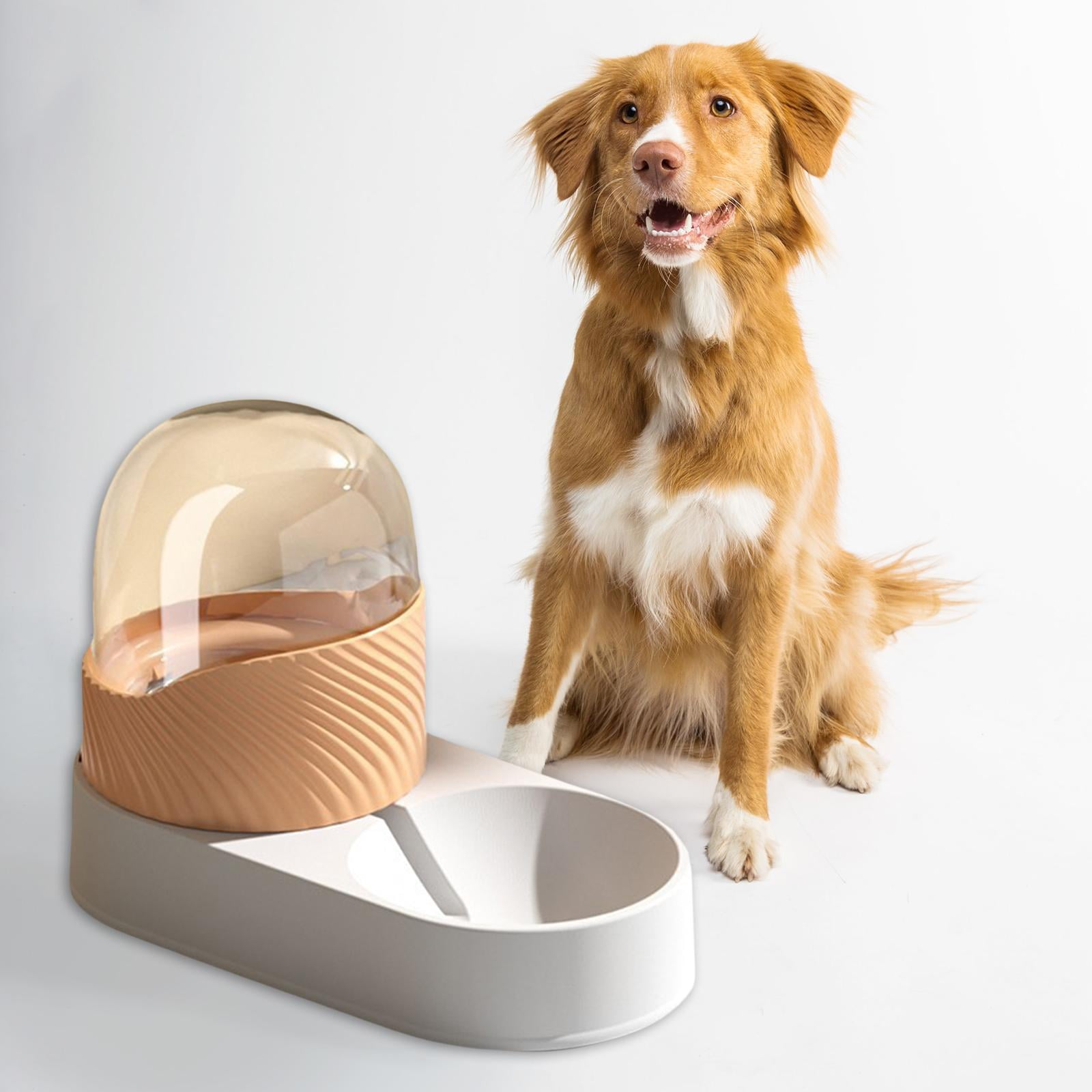 Bvdfgk Cat Water Food Feeder Dispenser Automatic Dog Cats Drinking Bottles Dish Feeding White Water Feeder