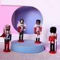 thumbnail image 2 of 4 cascanueces navideños colgantes de madera, adorno de mesa navideño, 2 of 8