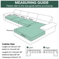 thumbnail image 2 of DONGPAI 4 Pieces Set Couch Cushion Cover Set Stretch L Shape Sofa Seat Sectional Slipcover Furniture Protector(1 Chaise Cover + 3 Cushion Cover), 2 of 7