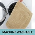 thumbnail image 5 of Smiry Microfiber Bathroom Rugs, 24"x47" Soft and Absorbent Bath Rugs, Non-Slip Machine Wash bath mats, Beige, 5 of 6