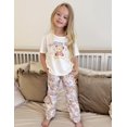 thumbnail image 6 of Arshiner Girls Pajama Set 3 Piece Short Sleeve Sleepwear Summer Soft Cute Pjs Outfits, 6 of 6