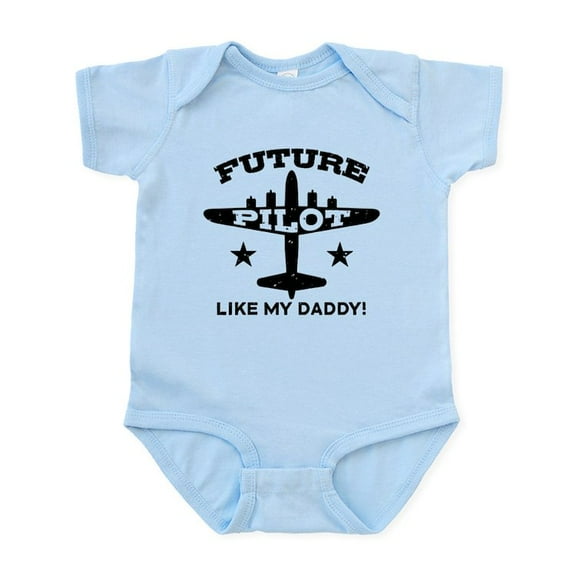 CafePress - Future Pilot Like My Daddy Infant Bodysuit - Baby Light Bodysuit, Size Newborn - 24 Months