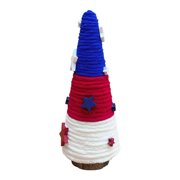 Decoraciones para el Día de los Caídos, decoraciones para el 4 de julio, decoraciones patrióticas, bandeja de mesa decorativa en forma de cono para el Día de la Independencia, adorno de cono para el D